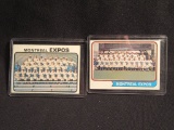 (2) TCG UNDATED MONTREAL EXPOS BASEBALL TEAM CARDS NUMBER 576 AND 508