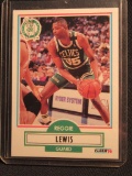(2) REGGIE LEWIS CARDS - 1990 FLEER NUMBER 11 AND 1992 FLEER NUMBER 16
