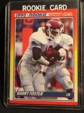 BARRY FOSTER 1990 SCORE ROOKIE CARD NUMBER 308