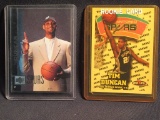 TIM DUNCAN 1998 NBA HOOPS CARD NUMBER 166 AND 1997 UPPER DECK CARD NUMBER 1