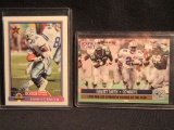 EMMITT SMITH 1990 NFL PRO SET ROOKIE OF THE YEAR NUMBER 1 AND BOWMAN 1990 C