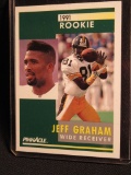 JEFF GRAHAM 1991 PINNACLE ROOKIE CARD NUMBER 323