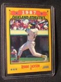REGGIE JACKSON 1987 SCORE CARD 504 OF 660