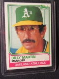 BILLY MARTIN 1982 TOPPS CARD NUMBER 156