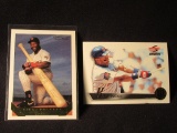 2 KIRBY PUCKETT CARDS - 1995 PINNACLE CARD NUMBER 32 AND TOPPS 1993 CARD NU