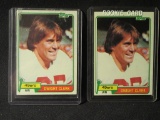 2 DWIGHT CLARK 1981 TOPPS CARDS NUMBER 422