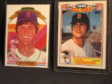 CARL YASTRZEMSKI DONRUSS 1982 CARD NUMBER 25 IN PLASTIC SLEEVE AND 1989 TOP