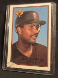 1989 BOWMAN GUM INCORPORATED SANDY ALOMAR JR CARD NUMBER 454 IN PLASTIC CAS