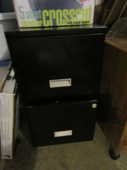 BLACK 2 DRAWER FILE