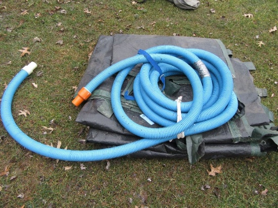 POOL TARP AND HOSE