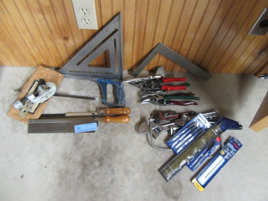 SNIPS, ANGLES, CRESCENT WRENCHES, AND ETC