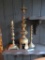 LOT OF BRASS CANDLESTICK HOLDERS