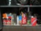 VARIETY OF PAINT, PAINT THINNER, AND CHARCOAL AND LOG STARTERS