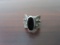 STERLING WITH ONYX STONE RING