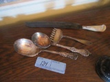 4 PIECES OF STERLING SILVER FLATWARE