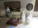 SALT AND PEPPER, OIL AND VINEGAR SET, CHEESE SET, ETC