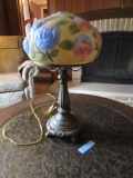 PAINTED SHADE VINTAGE LAMP