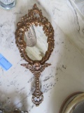 GOLD FRAMED MIRRORED VANITY TRAY