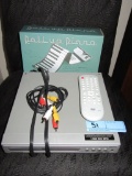 PORTABLE DIGITAL ROLL UP KEYBOARD AND MAGNAVOX DVD PLAYER