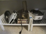 SMALL KITCHEN APPLIANCES AND PLASTIC BASKETS