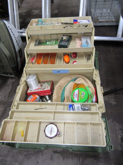 PLANO TACKLE BOX WITH  SUPPLIES