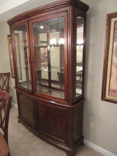 INLAID CHINA CUPBOARD MADE IN MALAYSIA