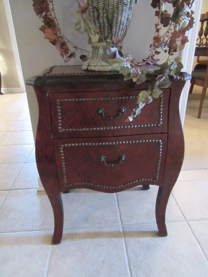 BOMBAY STYLE DECORATIVE TWO DRAWER STAND