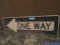 ONE WAY METAL SIGN