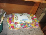 EASTER PLACEMATS, TABLECLOTH, TRAY, AND TRIVET