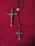 STERLING ROSARY AND CROSS MADE IN GERMANY