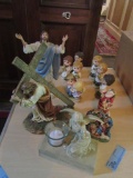 RELIGIOUS FIGURINES AND ETC