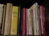 TWO SHELVES OF COOK BOOKS