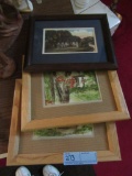 3 ASSORTED PRINTS AND FRAMES