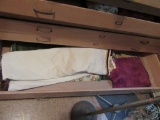 TABLECLOTHS, LINENS, AND ETC IN DRAWER