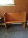 SMALL CHURCH PEW. APPROXIMATELY 4 FT