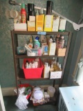 HEALTY & BEAUTY ITEMS WITH SHELVING UNIT