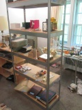 ADJUSTABLE METAL AND WOODEN SHELVING UNIT