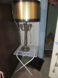BRASS LAMP WITH FOLDING STAND