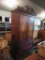 LARGE CHERRY ENTERTAINMENT CABINET. APPROX. 87