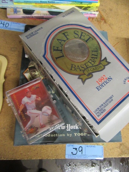 SULTANS OF SWAT BOOK AND ASSORTED BASEBALL CARDS