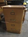 OAK 2 DRAWER FILE