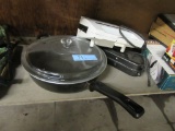 SANDWICH MAKERS AND WAREVER WARE PAN GLASS LID