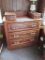 VINTAGE CHEST OF DRAWERS WITH GLASS PULLS
