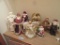 ASSORTMENT OF SANTA FIGURINES AND ETC