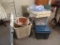 BASKETS, TRASH CANS, BABY GATE, AND ETC