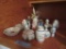 ASSORTMENT OF MINIATURE VASES, PLATES, FIGURINES, AND ETC