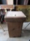 WOODEN WASTEBASKET