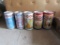 ASSORTED EMPTY BEER CANS INCLUDING  GEORGE WASHINGTON,  JOHN ADAMS, IRON CI