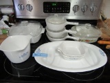 CORNINGWARE POTS, BAKING DISHES, AND ETC