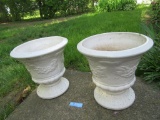 PAIR OF CERAMIC PLANTERS